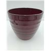 Image 1 : Dark Red Pot- 7.5in H