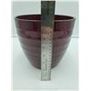 Image 3 : Dark Red Pot- 7.5in H