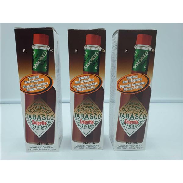 Tabasco Smoked Red Jalapenos Pepper Sauce (3 x 142ml)