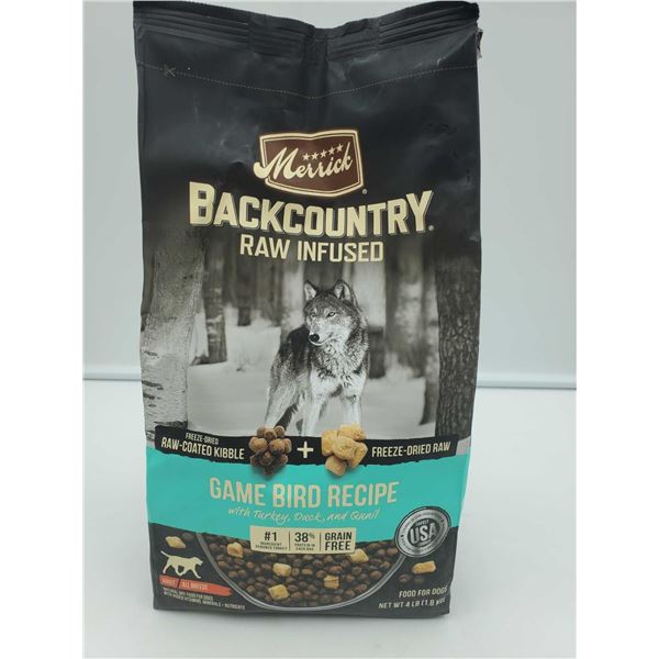 Merrick Back Country Raw Infused Game Bird Recipe-Dog Food (4lbs)