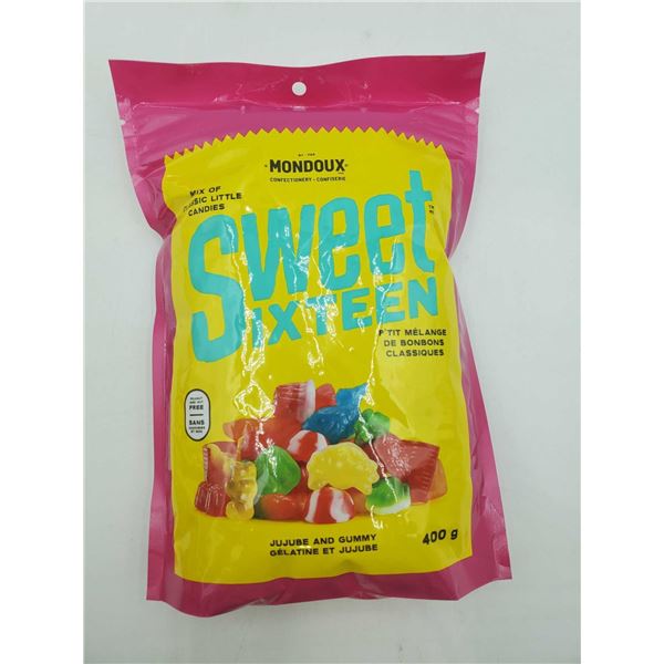 Mondoux Sweet Sixteen Jujube and Gummy Candy (3 x 400g)