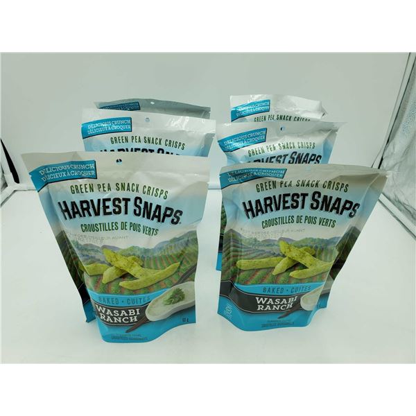 Harvest Snaps Green Pea Snack Crisps-Wasabi Ranch (6 x 93g)