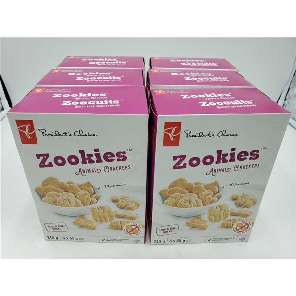 Presidents Choice Zookies Animal Crackers (6 x 6 x 35g)