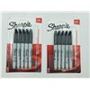 Image 1 : Sharpie Fine Point Permanent Markers (2 x 5)