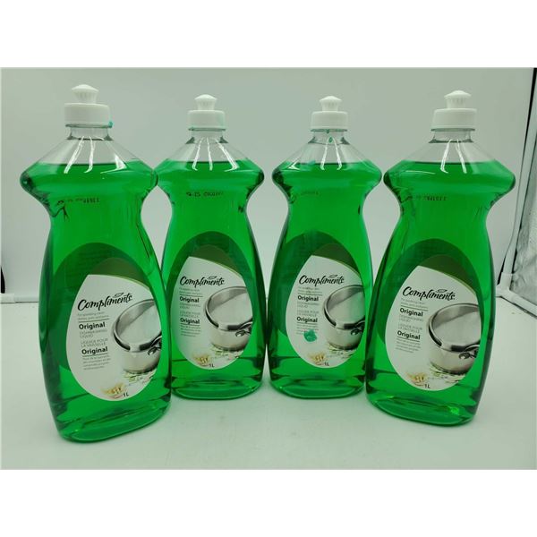 Compliments Original Dishwashing Liquid (4 x 1L)