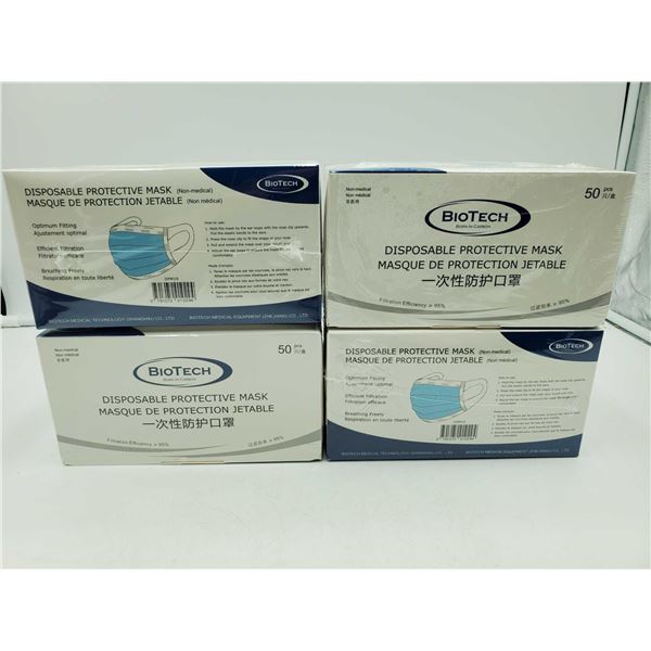 BioTech Disposable Protective Mask (4 x 50ct)