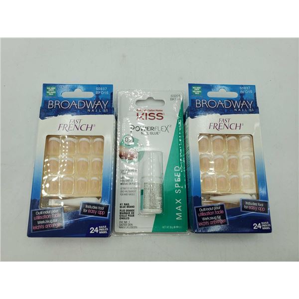 Broadway Fast French Press-on Nails and Nail Glue