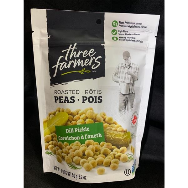 Three Farmers Roasted Peas Dill Pickle Flavour Snacks 90g