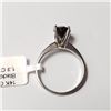 Image 4 : 14K White Gold Black Diamond(1.3ct) Ring (~Size 6)(~weight 2.5g), Made in Canada, Appraised Retail $