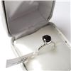 Image 5 : 14K White Gold Black Diamond(1.3ct) Ring (~Size 6)(~weight 2.5g), Made in Canada, Appraised Retail $
