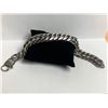 Image 1 : NEW Cubana Heavy Silver Hand Crafted Mens Bracelet 24 cm