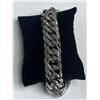 Image 4 : NEW Cubana Heavy Silver Hand Crafted Mens Bracelet 24 cm