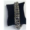 Image 5 : NEW Cubana Heavy Silver Hand Crafted Mens Bracelet 24 cm