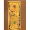 Image 3 : Set of 3 USA Gold Foil Commemorative Bills $5, $10 & $20
