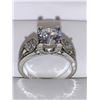 Image 1 : Ladies floating 1.0 Carat Brilliant Cut Solitaire Jeff Cooper Styled Engagement ring size 7