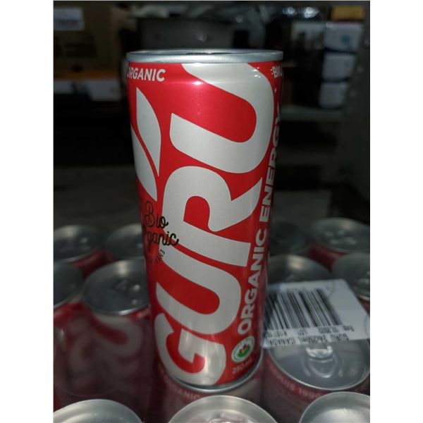 GURU Organic Energy Drink - Original Flavor - Pack of 24 (355 ml)