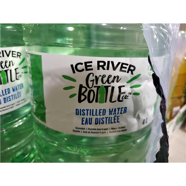 Ice River Green Bottle Distilled Water 7 x 4L