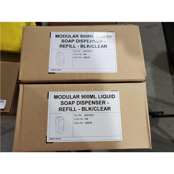 *NEW* Wall Mount, Modular 900ml Liquid Soap Dispenser Refill - Black