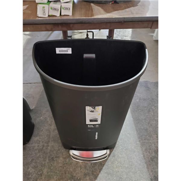 *NEW* - MISSING LID - Simplehuman® Step-On Trash Can - 50 L - 19 x 14 x 27"