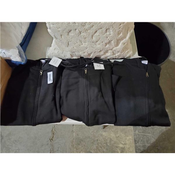 *NEW* Grey Forest Full Zip Black Hoodies - Lot of 3