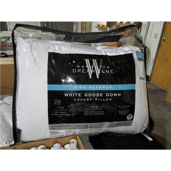 *NEW* Wamsutta Dream One White Goose Down for Side Sleeper - Queen Size Pillow