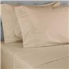 Image 1 : *NEW* Nestwell Silky & Smooth Pimo Cotton Striped Sateen Queen Sheet Set - COLOR: Feather