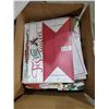 Image 2 : Box Lox of Assorted Christmas Items - Various Sized Gift Bags, Ornament Hooks, Reusable and Disposab