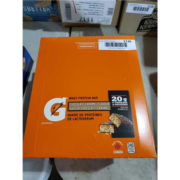 Gatorade - Chocolate Caramel Whey Protein Bar - 12x80g