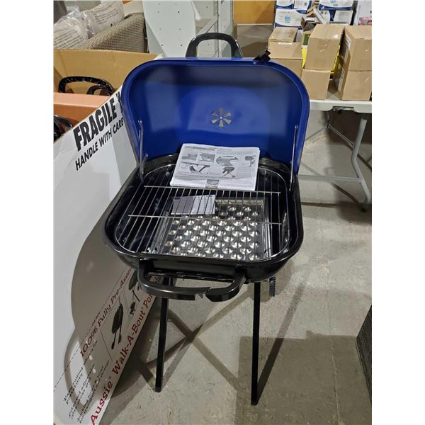 *NEW*  Aussie Walk-A-Bout Charcoal BBQ 100% pre-assembled - 332 sq inch cooking surface - Easy-rolli