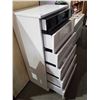 Image 2 : *NEW* High Gloss - 6 Drawer Tall Dresser 47Tx23.5Wx40D