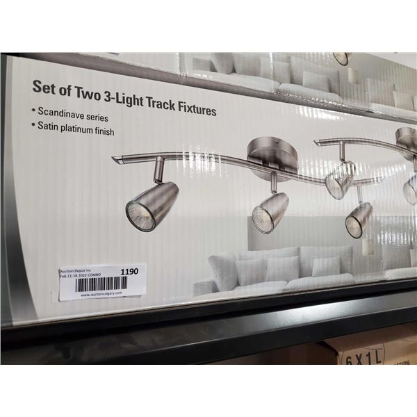 *NEW* Uber Haus Set of Two, 3 Light Track Lighting (One box contains 2 lighting tracks)
