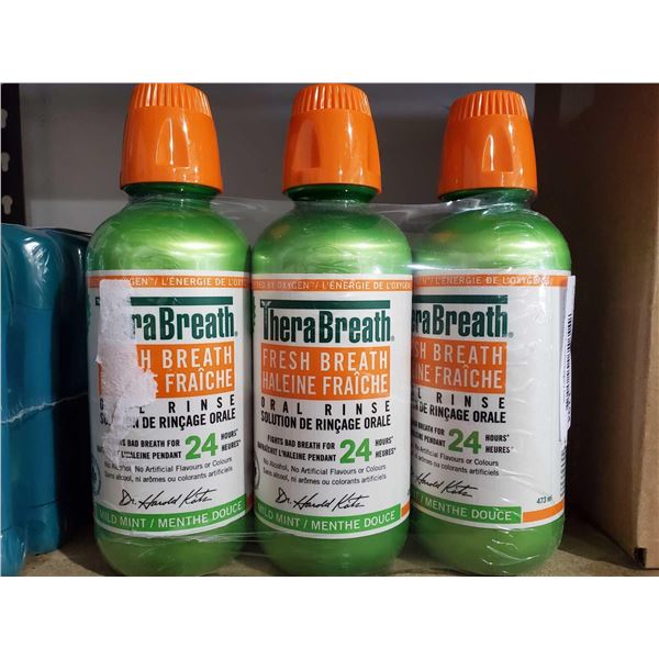 Thera Breath Mild Mint Oral Rince 3X473ml