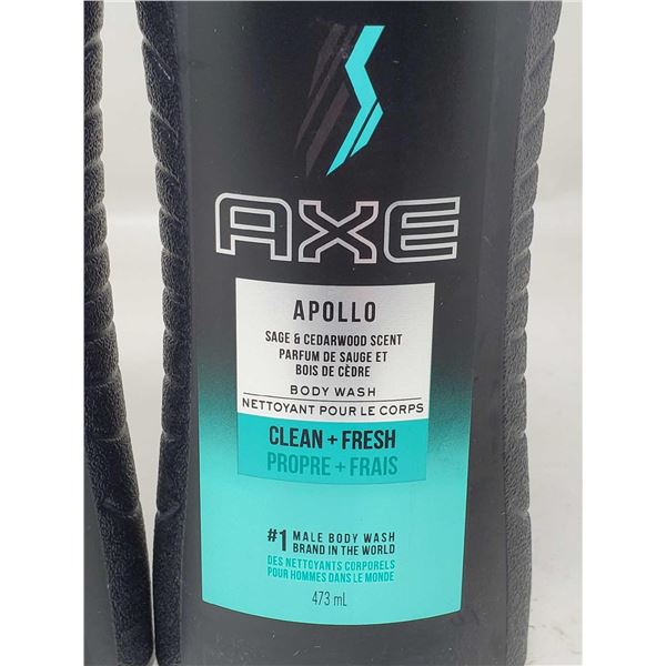 Axe Body Wash - Apollo Sage & Cedarwood Scent 4X473ml