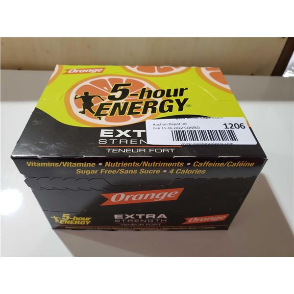 5 Hour Energy Shot Extra Strength Orange 12x57ml