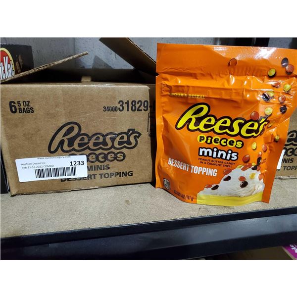 Reese's Pieces Minis Desert Topping 6x5oz bags