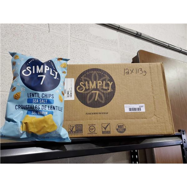 Simply 7 Sea Salt Lentil Chips 12x113g