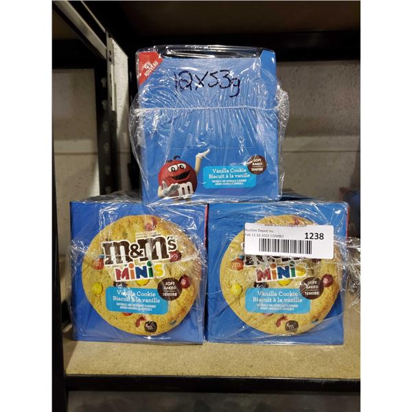 M&M Mini Vanilla Soft Baked Cookies 3X 12x53g