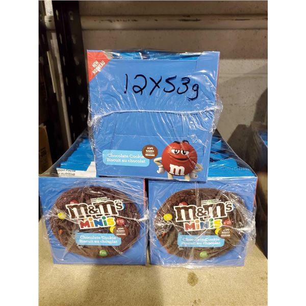 M&M Mini Chocolate Soft Baked Cookies 3X 12x53g