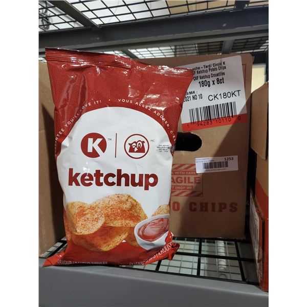 Circle K Sour Ketchup Potato Chips 8x180g