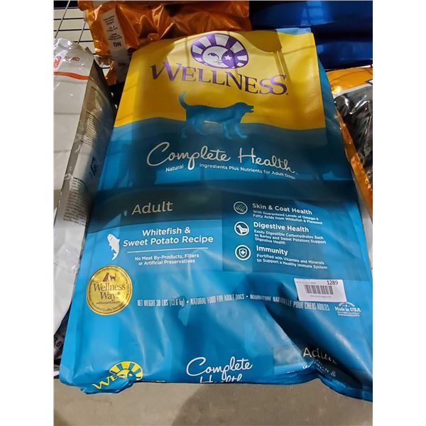 Wellness Complete Health Adult Dog Food - Whitefish & Sweet Potato 30 Lbs