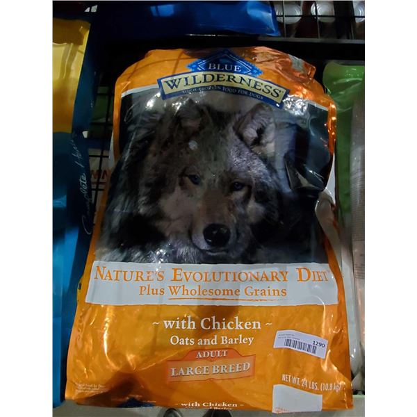 Blue Buffalo Wilderness Large Breed Chicken Oats & Barley Recipe Adult Dog Food 24 Lbs