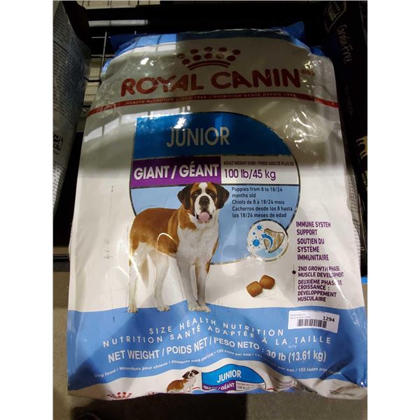 Royal Canin Giant Junior Giant Breed Dog Food 30Lbs