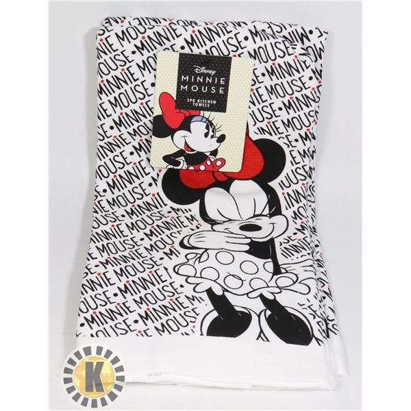 NEW DISNEY 2PC MINI MOUSE KITCHEN TOWEL SET