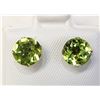 Image 1 : 10K WHITE GOLD PERIDOT(1.8CT) ROUND 6X6MM