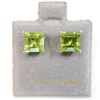 Image 2 : 14K YELLOW GOLD PERIDOT(3.3CT) EARRINGS