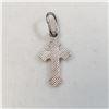 Image 2 : SILVER CROSS SHAPED NECKLACE