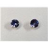 Image 1 : 10K YELLOW GOLD TANZANITE(0.6CT)  EARRINGS