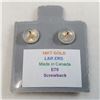 Image 2 : 14K YELLOW GOLD SCREW BACK  EARRINGS