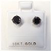 Image 2 : 14K WHITE GOLD BLACK DIAMONDS(1.26CT)