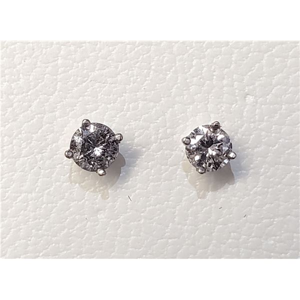 14K WHITE GOLD DIAMONDS(0.35CT,I1-I3,F-G)